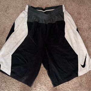 Nike Men's Black and Gray Athletic Shorts